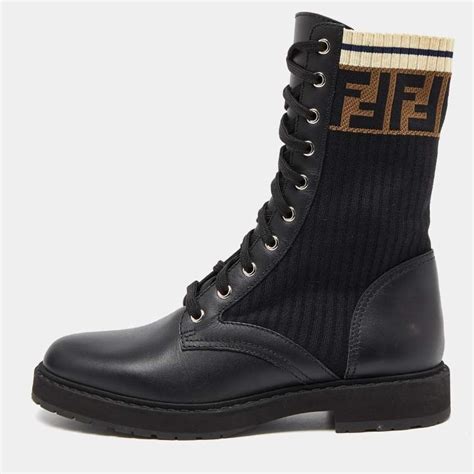 fendi rockoko boots sizing|fendi combat boots.